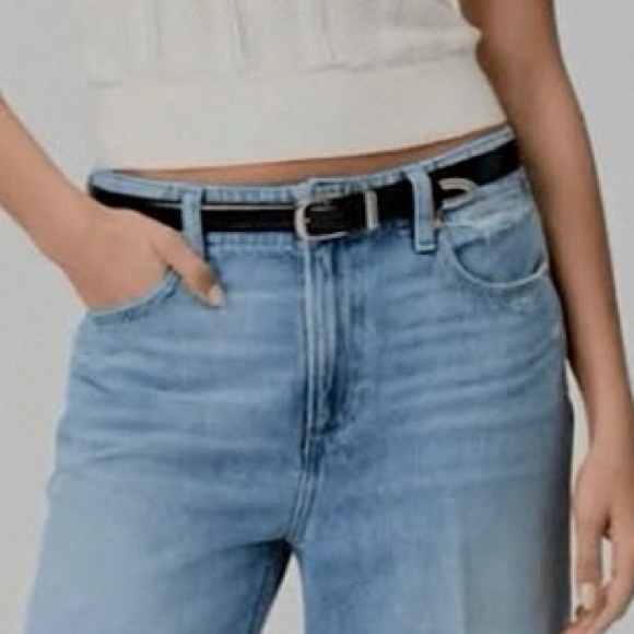 PAIGE VINTAGE Zoey Rumors with Rock Hem Ankle Wide Leg Jeans--NWT--33 - Picture 3 of 15